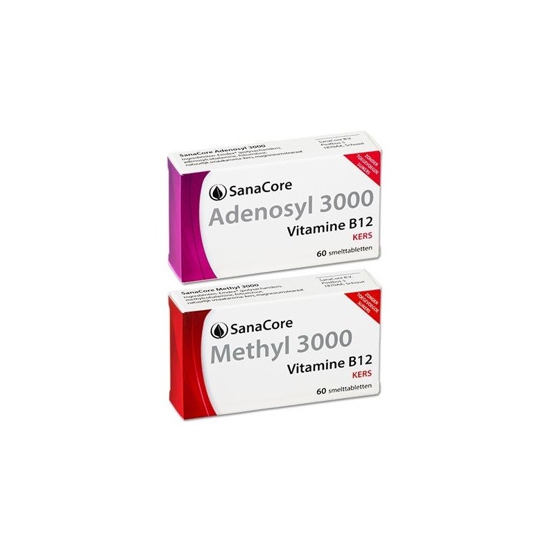 Vitamine B12 Plus Pakket Adenosyl & Methyl 3000